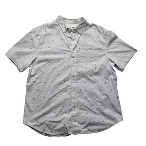 Old Navy Slim Fit Oxford Shirt Watermelon Print Blue Men’s XL